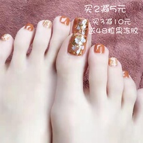 Display white feet nail applique Merty nail finished picture detachable foot toenails durable foot A full sticker wearing fake feet A