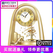 Japan Lisheng watch European creative fashion Living room bedroom bedside mute modern decorative table clock clock ornaments