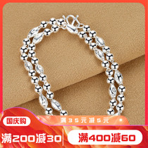999 sterling silver necklace men fashion domineering chain foot silver tide men necklace silver jewelry gift for boyfriend