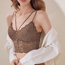 Summer French bra Ultra-thin gathered comfortable sexy lace underwear Incognito beautiful back girl no rim bra 6