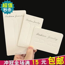 Korean hairclip packaging card paper hot silver cardboard fashion jewelry hanging card hair accessories white paper card