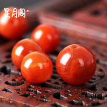 Natural original mine Liangshan South Red Agate Persimmon Red Half Full of Meat Bead Bead Bracelet Bodhi Hand String King King Kong Accessories