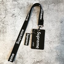 ? School card set Boys version meal card bus card bus lanyard protective cover student campus personality door card rice card belt?