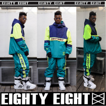 EIGHTYEIGHT88 Korean ski clothes pullover mens and womens single double board outer set waterproof pants 1