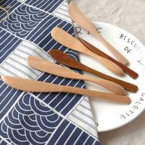 Japanese wooden butter spatula Solid wood butter knife Jam knife Mask wood knife Cream knife Cheese knife Dumpling stuffing knife