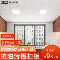 Ring Xin Integrated Aluminum Buckle Plate Ceiling Kitchen Toilet Bathroom Balcony Ceiling Material Full Package Installation Self-Fitting