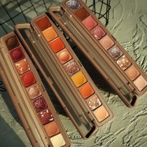 NOVO Eyeshadow Glitter Pearlescent waterproof Eyeshadow palette ins Super fire affordable student Unicorn small plate Portable fingertips