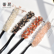 Female half-tie ball head lazy fluffy headdress flower bract head hairclip Hairband hair accessories simple shape