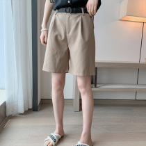 Europe station 2022 new European goods thin section High waist shorts Women casual pants Summer loose Thin Broadleg 50% Pants
