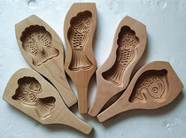 Crucian carp carp shape household wood noodle flower mold steamed flower-like steamed buns and handmade pasta baking mold