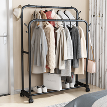 Household drying rack floor-to-ceiling bedroom clothes rack simple student dormitory folding storage cold drying clothes pole