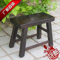 Baoyou mahogany stool ebony low stool childrens shoes changing bench solid wood tenon and mortise bench small bench custom small stool