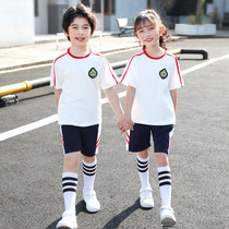 Kindergarten Garden Uniform Summer Clothing Short Sleeves Inglém Wind Elementary School Students Class Clothes Summer Pure Cotton Suit Children School Uniforms Graduation Photos