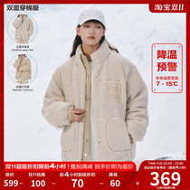 FPA double-sided lamb wool corduroy cotton jacket winter thickening and warm national tide brand couple wear cotton jacket men