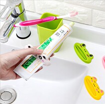 Multifunctional creative cute cartoon animal manual toothpaste squeezer facial cleanser hand cream squeezer for children