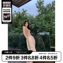 (LaluneDuCiel) LLDC early summer side striped high waist casual sports pants woman adjustable beam pants