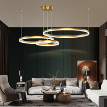 2020 The latest light luxury living room chandelier simple post-modern atmosphere Nordic fashion whole house lighting package