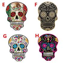 Car scratches block graffiti American skull car stickers Mexican Evil Spirit Knight Stickers Punisher reverse