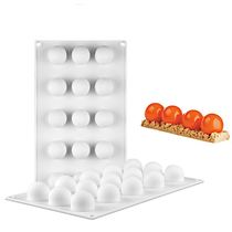 15 even sandwich silicone ball mold small round ball mousse silicone mold round ice grid moon cake 5G flow heart trap mold