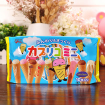 glico Ice Cream Cone Glico Ice cream Sandwich Cookies (Strawberry Vanilla chocolate)