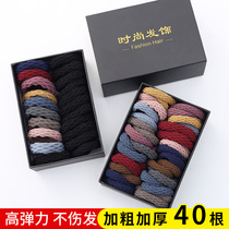 ins head rope female simple leather case Korean headwear Net red hair band hair rope Hairband female rubber band hair accessories