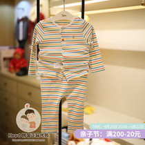 Special price ETTOI Korea small flying horse childrens clothing 2022 spring and green stripes to fix underwear 157608