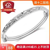 s999 sterling silver bracelet childrens push-pull starry silver jewelry to give girlfriend Valentines Day gift