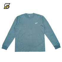 SLAMBLE's new pure-color long-sleeved T-shirt male and female round-collar pure cotton hitshirt cushion head top trend