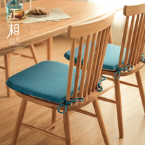 Thickened non-slip Windsor chair cushion Horseshoe-shaped dining chair cushion solid color Nordic home chair cushion four seasons universal chair cushion
