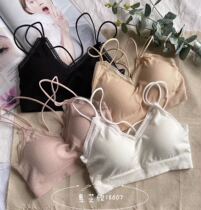 Breasted underwear Female cross with beauty back thick cushion wrapped in chest anti-light internal hitch undershirt Underwear Harness Bra Summer