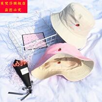 Double-sided wearing fisherman hat fisherman hat mother best friend Mens female hat Korean version of Joker Fashion Net Red