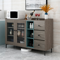 New Chinese sideboard cupboard home kitchen cabinet tea cabinet simple living room 1 6m locker space gray