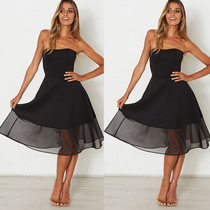 Spring summer dress sexy tube top women dress skirt