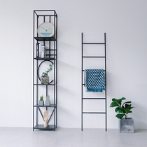 Nordic style Geometric bookshelf flower stand Living room Wrought iron display shelf Multi-layer rack Exhibition rack Decorative rack Floor stand