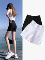 South Korean anti-walking light safety pants woman slim fit black underpants can be externally worn with high waist tight fit 100 lap fashion shorts