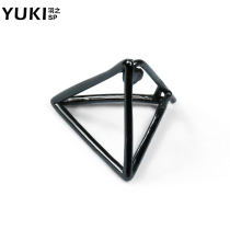 YUKI personality single triangle 925 sterling silver earrings simple cold wind ear buckle tide men girls silver earrings