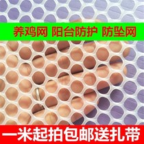 Thickened plastic flat mesh Breeding mesh Plastic plastic mesh Beekeeping chicken and duck brood mesh Balcony protective mesh Fence