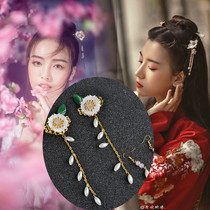 Xinyi costume accessories New hairpin ancient hair hairpin new hairclip pin step tassel hair accessories pink headgear