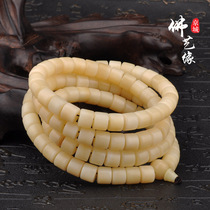 Natural Deer Bone Buddha Pearl 108 Concealed Primary Color Barrel Bead bead Beads Handstring Hand Chain Diy Necklace Loose Bead