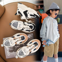 Children sneakers autumn and winter boys girls baby learn step non-slip children shoes CUHK childrens light soft-bottom old daddy shoes