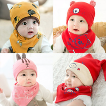 Baby hat spring and autumn season 0 male 3 female 6 baby hat 9 months infant autumn and winter newborn newborn baby hat thin section