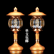 LED colorful crystal Buddha lamp front supply lamp household plug-in alloy for Buddha lamp to turn off the male long light wealth god supply lamp