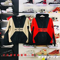 Li Ning 2021 new spring training series Mens sports sleeve Head Leisure windproof Lianhood Wind Cloister AFDR035