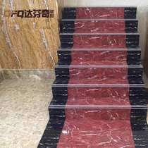 Stair brick Ceramic tile full cast glaze Step non-slip wear-resistant stair brick Siamese step floor tile processing custom brick
