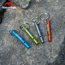 NH long and short metal whistle referee outdoor childrens small whistle survival whistle keychain pendant field survival equipment