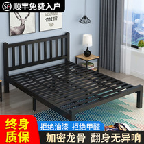 Wrought iron bed frame princess bed simple double bed 1.8 meters iron bed frame rib cage bed sheets people 1.5 meters steel pipe bed