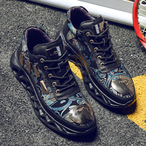 Blade Autumn trendy shoes new national tide casual shoes fashion leather trend breathable thick soles Korean Sports Net red shoes