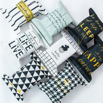 Nordic modern minimalist tissue box fabric cotton linen tissue bag living room creative paper bag toilet car tissue cover