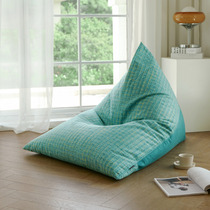 MRLAZY Modern Fabric Lazy Sofa Tatami Single Small Reclining Balcony Leisure Bedroom Dormitory Lounge Chair