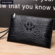 Mens Handbags Genuine Leather 2022 New Fashion Wallet Crocodile Hand Grab Bag Mens Bag Mens Hand Grip Bag